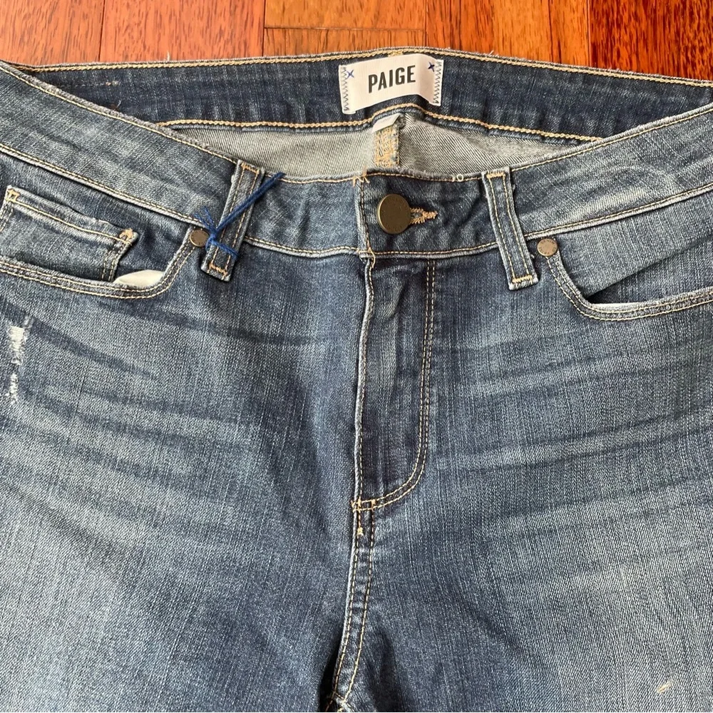 PAIGE Women's Blue Jeans - Picture 2 of 6